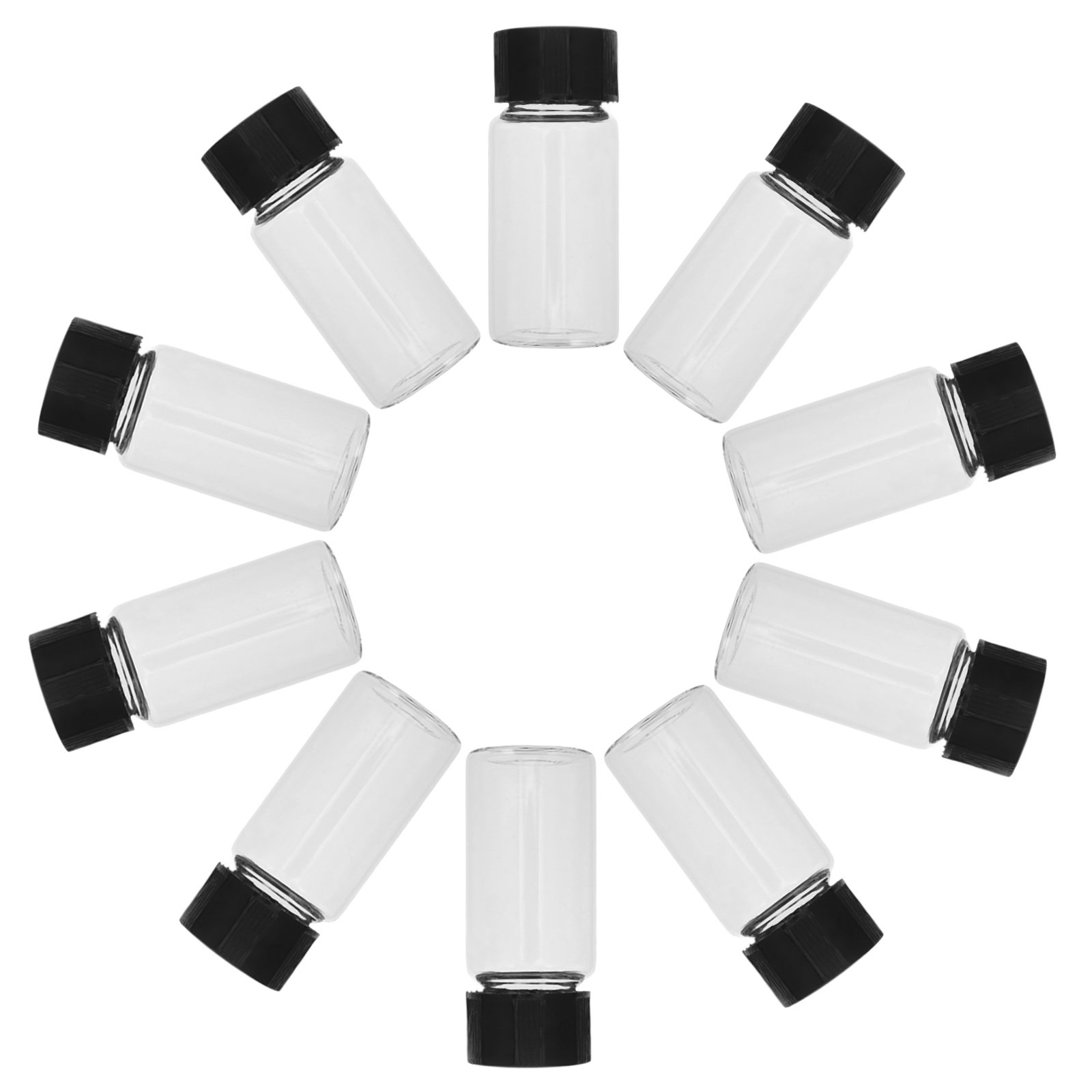 Perfume Fragrance Lab - 100Pcs 10Ml Clear Glass Vials with