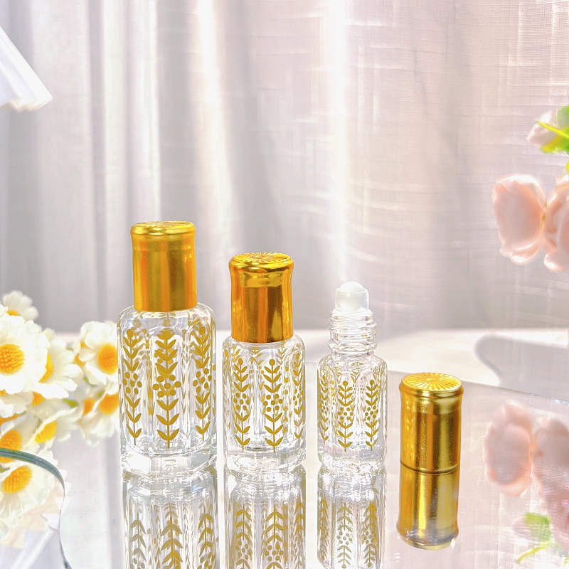 Attar Oil Roll On - 20/50pcs 3ml 6ml 12ml Clear Glass