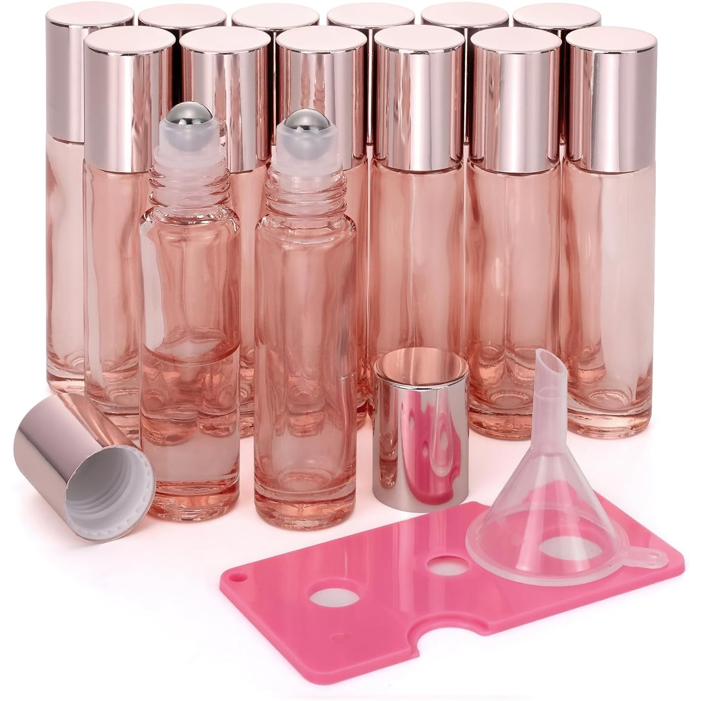 Perfume Fragrance World Qahwa - 14pcs 10ml Glass Roller Bottles for