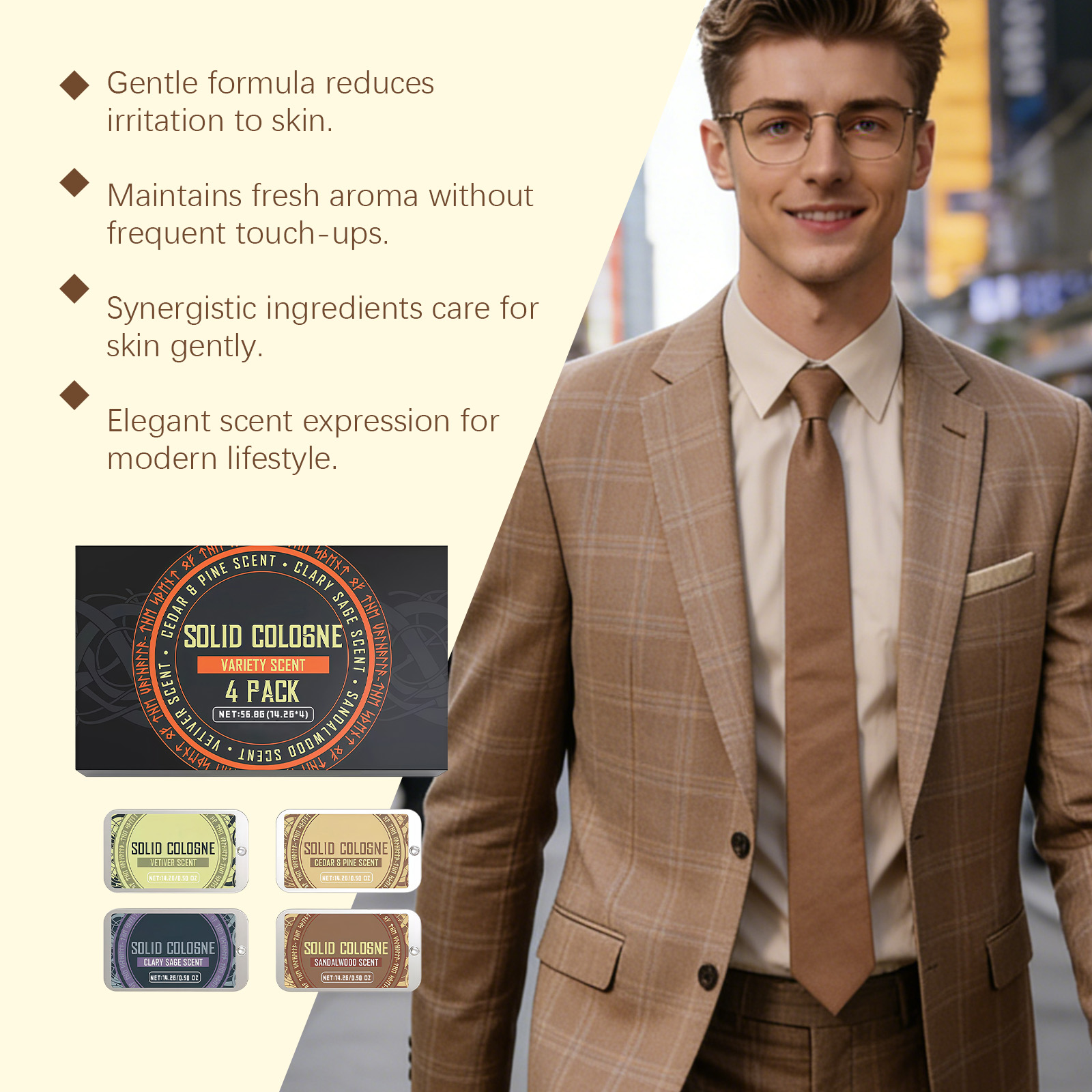 4In1 Pheromone Solid Cologne W - огляд і ціна Cologne Solid Balm