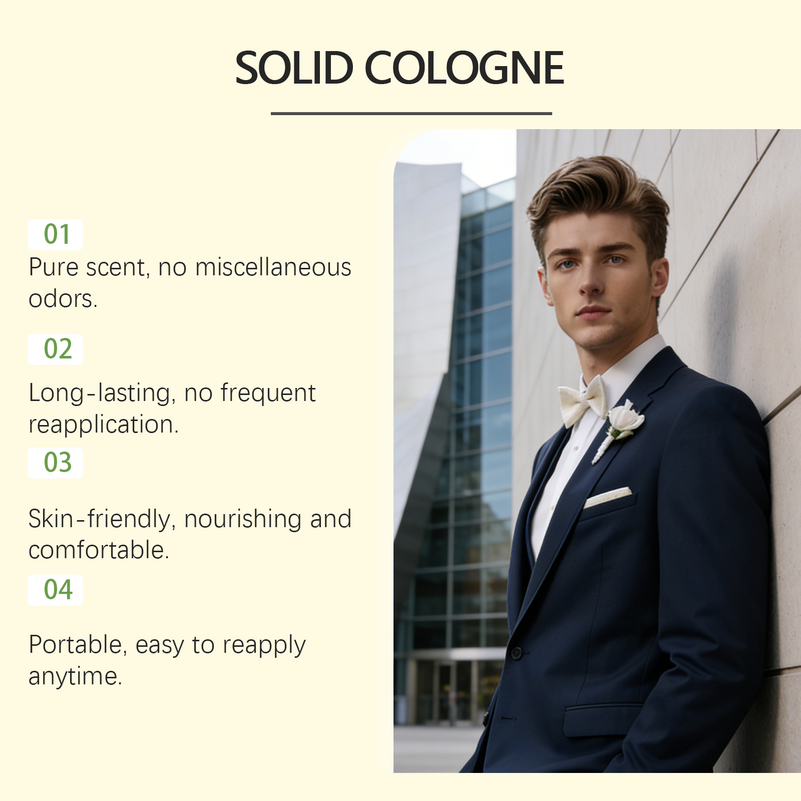 4In1 Pheromone Solid Cologne W - огляд і ціна Cologne Solid Balm