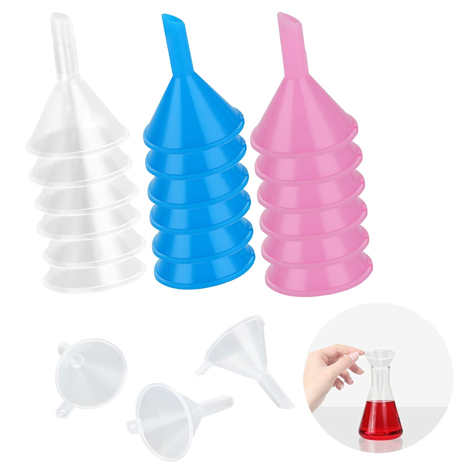 50Pcs Mini Clear Plastic Funne - огляд і ціна Perfume Fragrance Lab
