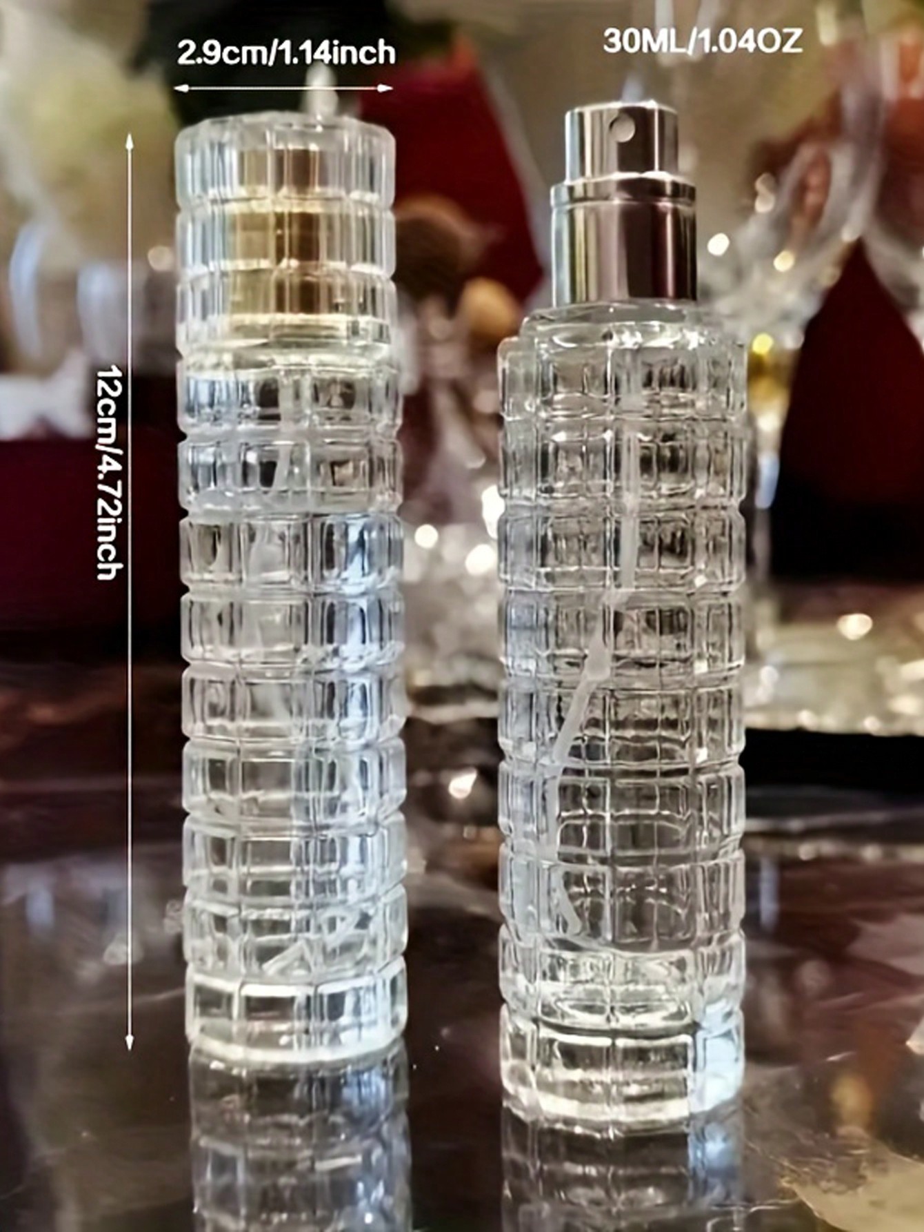 2Pc Glass Spray Bottles Exquis - огляд і ціна Perfume Fragrance World Qahwa