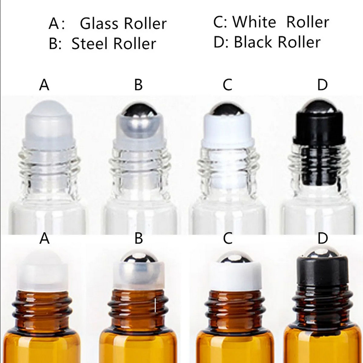 5PCS Glass Essential Oils Roll - огляд і ціна Attar Oil Roll On