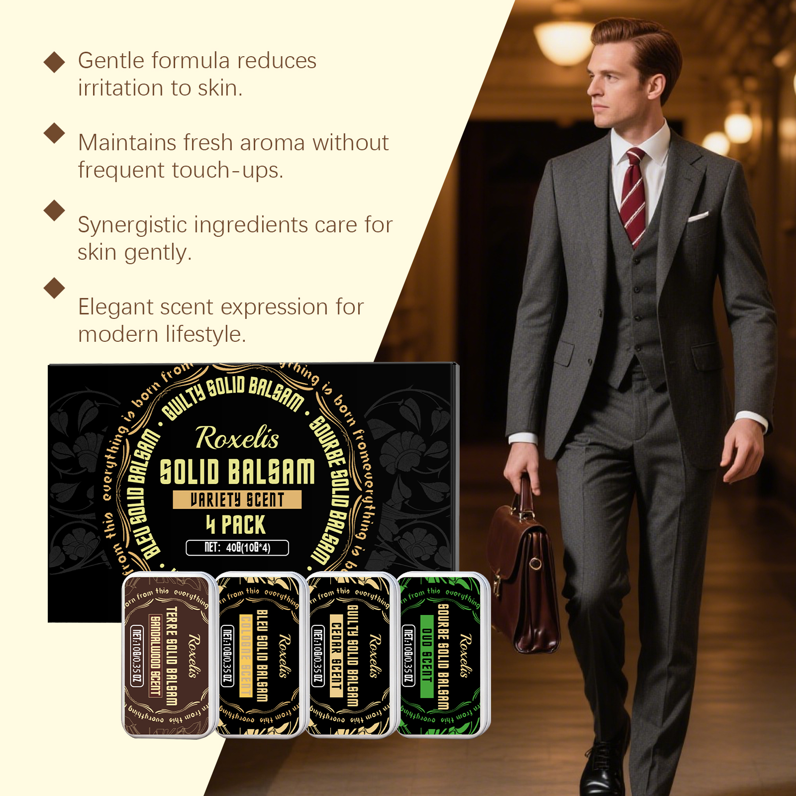 4In1 Classical Solid Cologne F - огляд і ціна Cologne Solid Balm