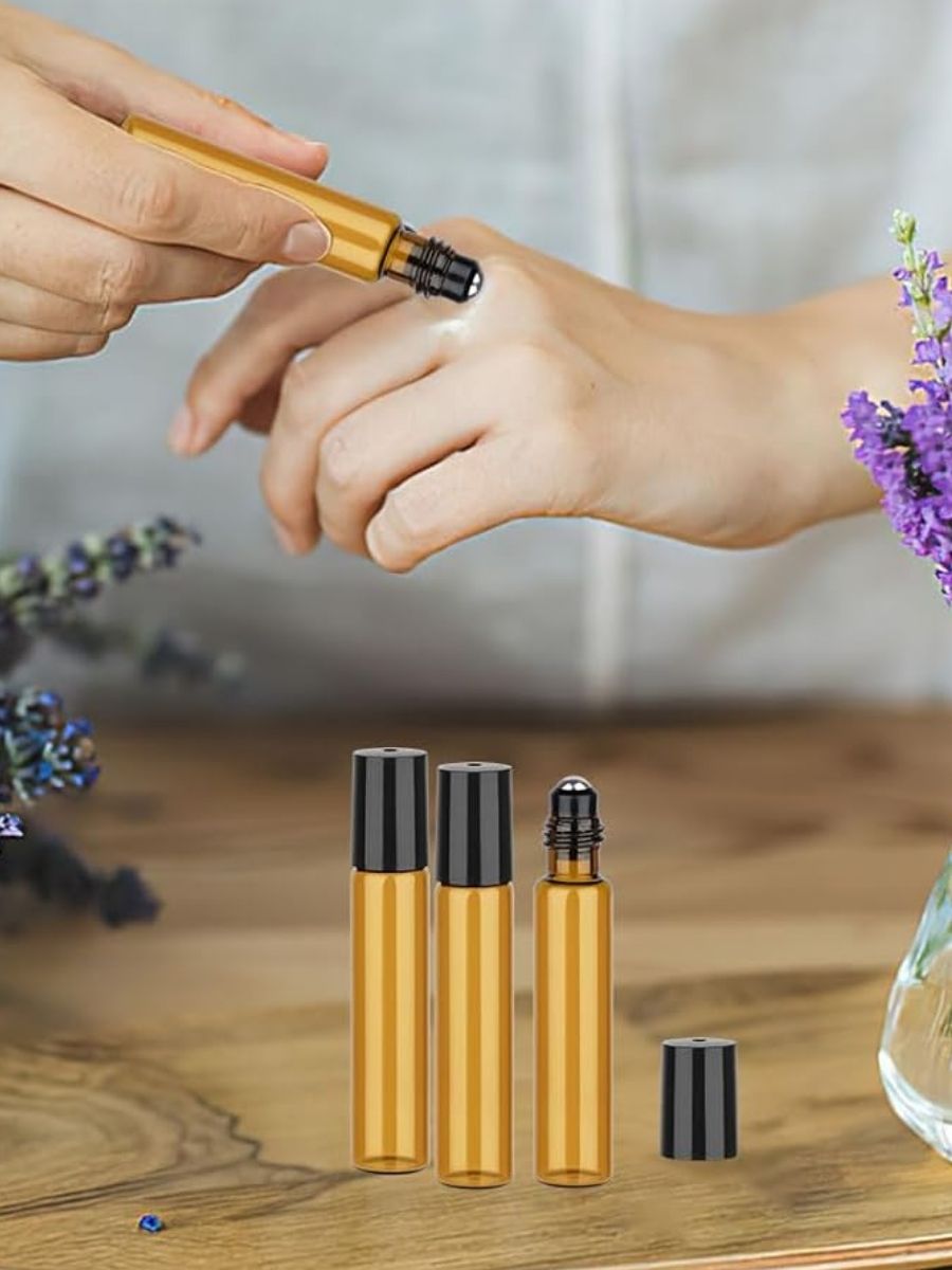 10 Pcs Amber Roller Bottles fo - огляд і ціна Attar Oil Roll On