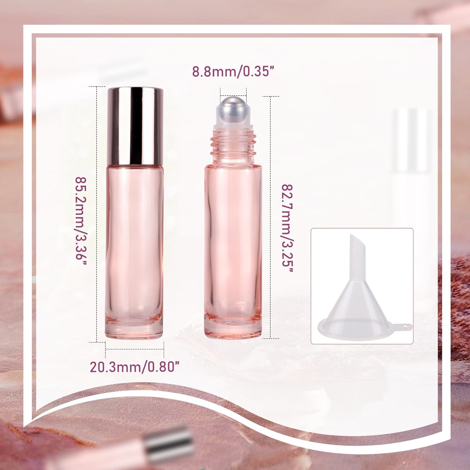 14pcs 10ml Glass Roller Bottle - огляд і ціна Perfume Fragrance World Qahwa