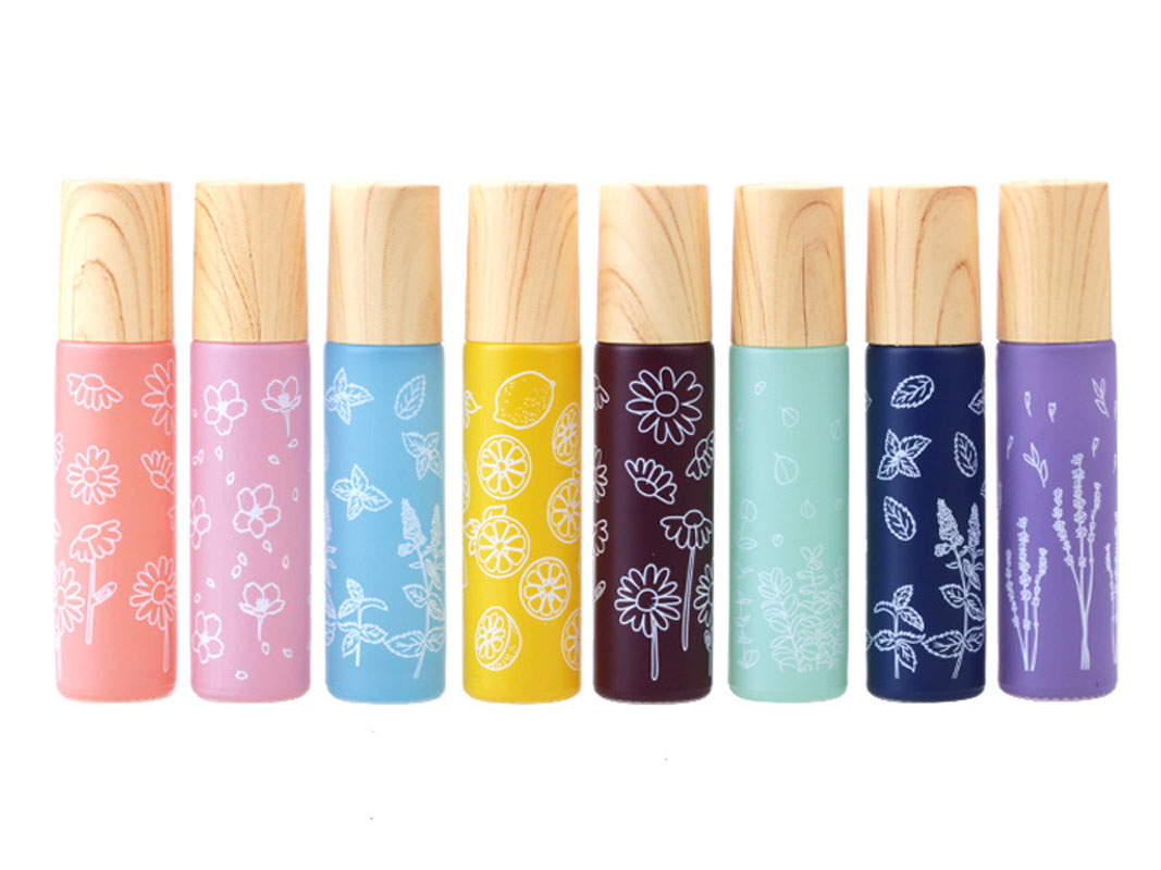 8X 10ML Macaron Flower Glass E - огляд і ціна Attar Oil Roll On
