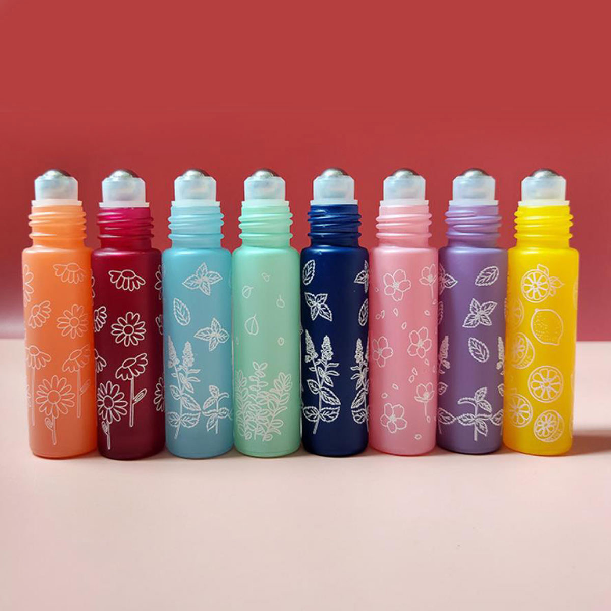 8X 10ML Macaron Flower Glass E - огляд і ціна Attar Oil Roll On