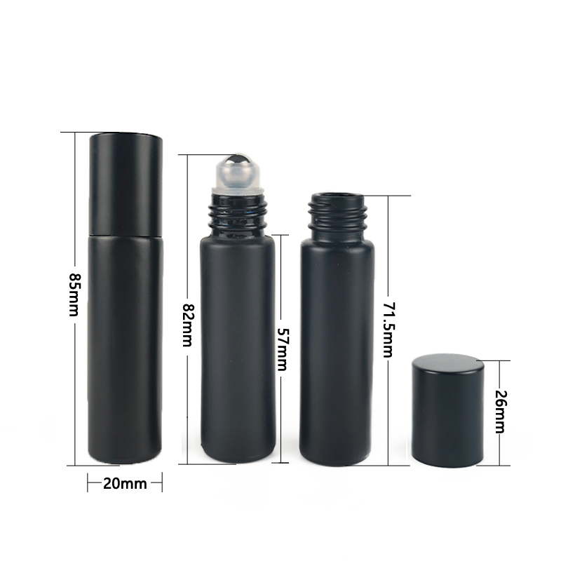 10/24/50pcs 10ml Black Frosted - огляд і ціна Attar Oil Roll On