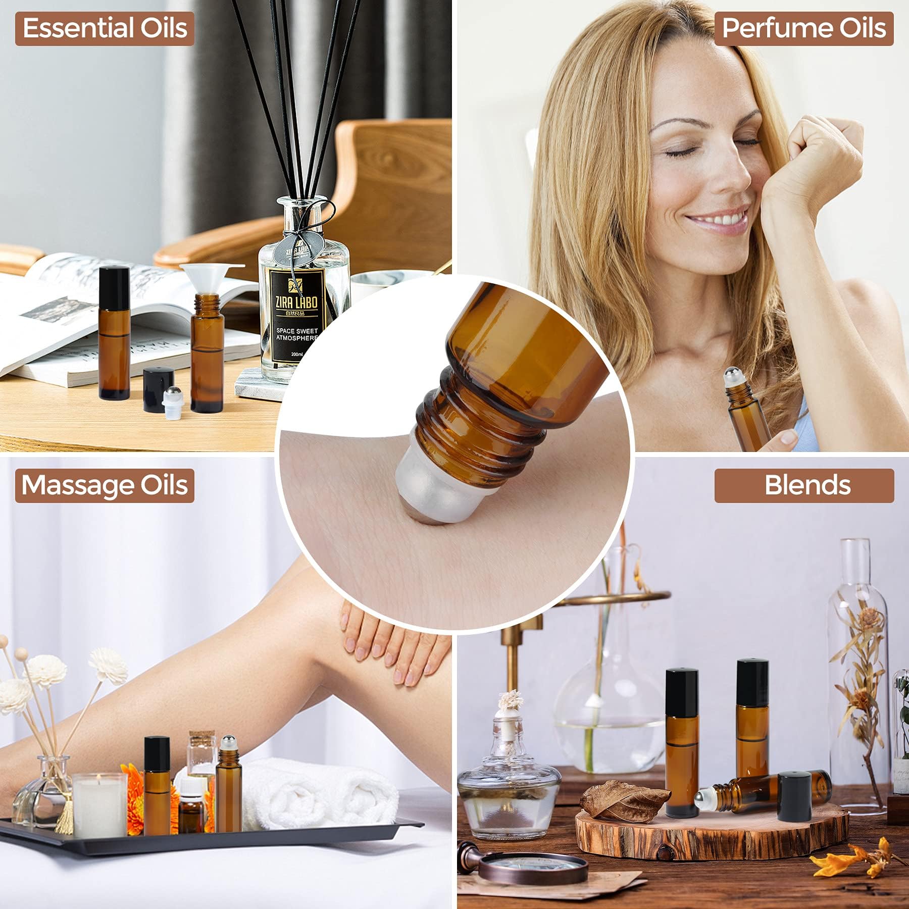 8/30pcs Glass Roll on Bottle 1 - огляд і ціна Attar Oil Roll On