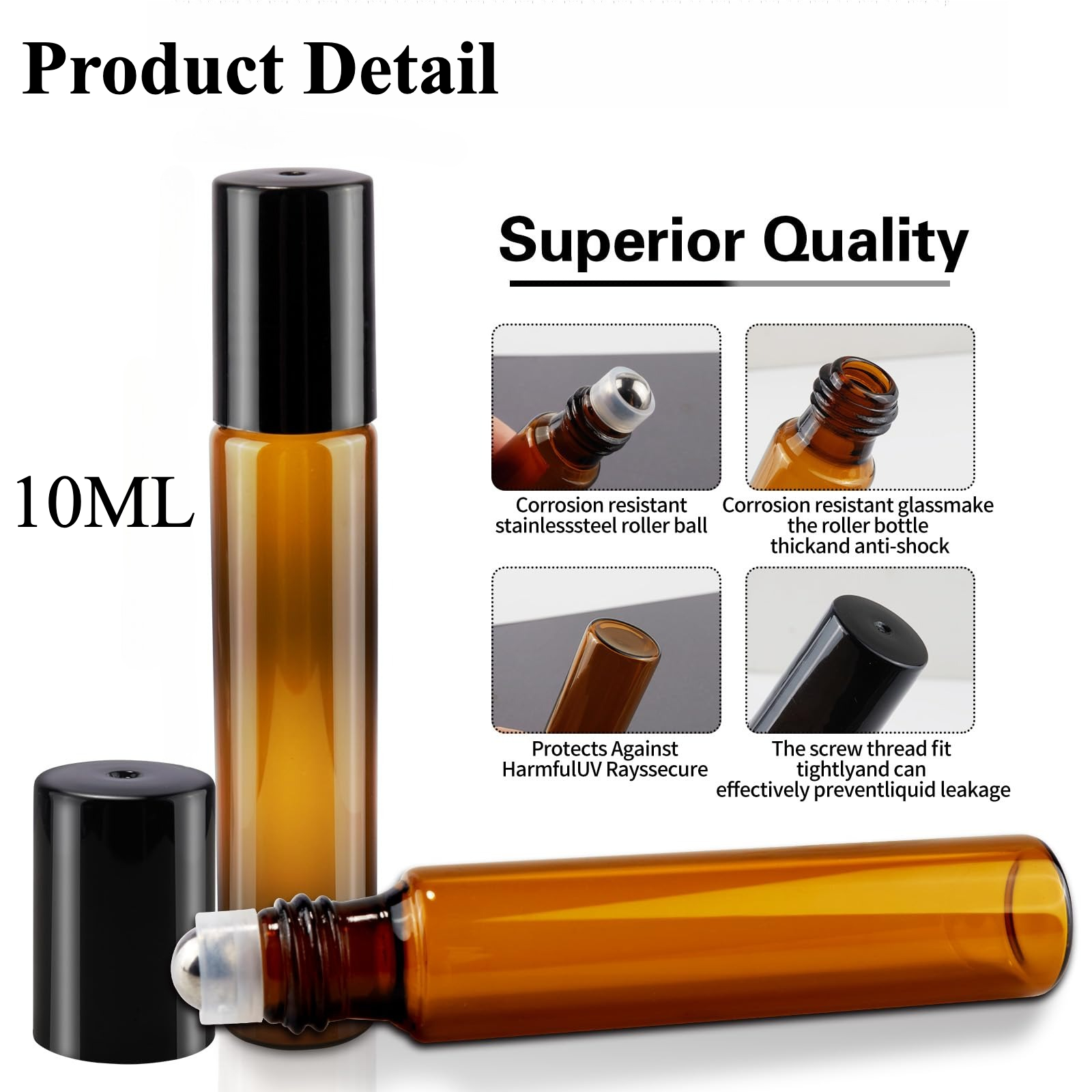 8/30pcs Glass Roll on Bottle 1 - огляд і ціна Attar Oil Roll On