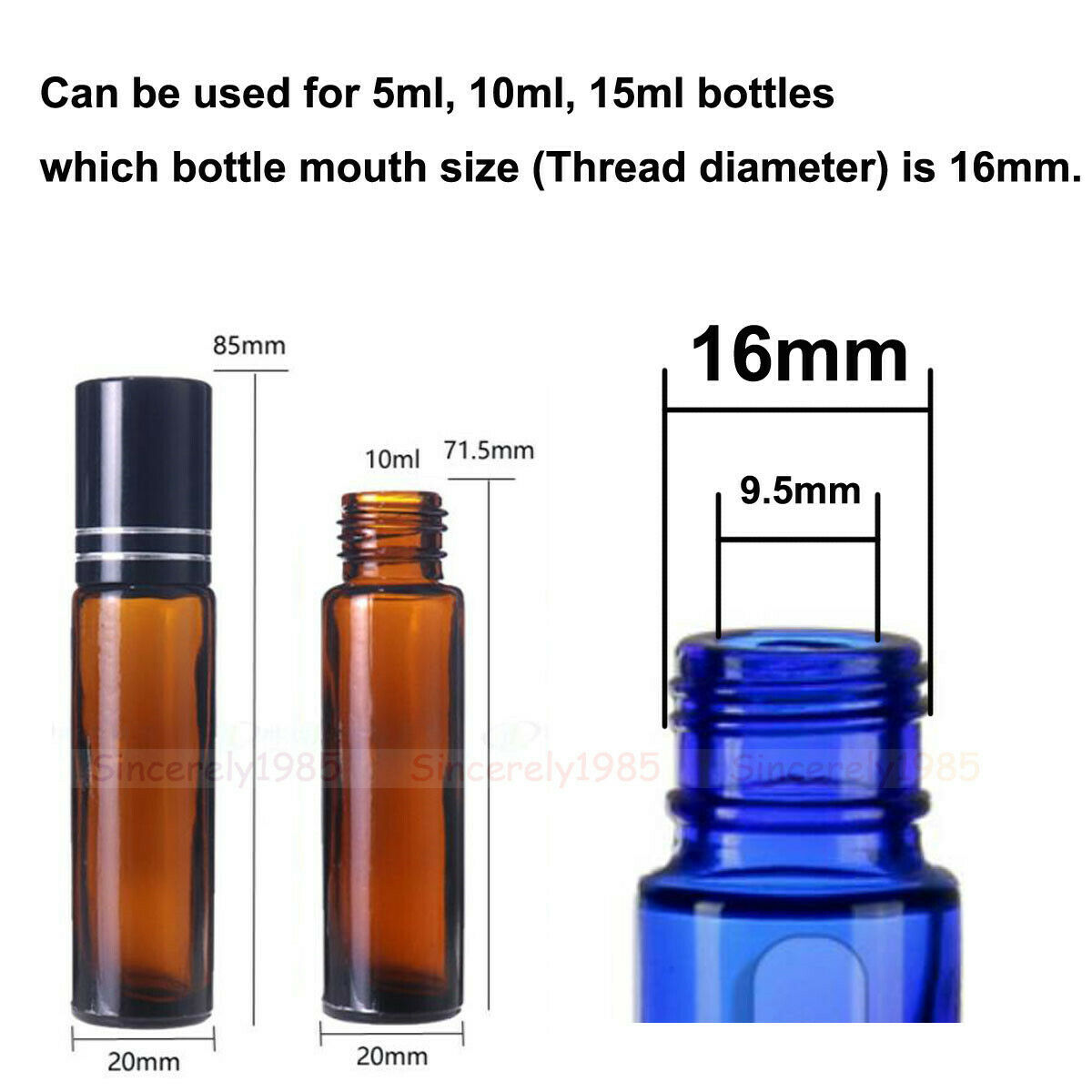10X 100X Natural Bamboo Lid Ca - огляд і ціна Attar Oil Roll On