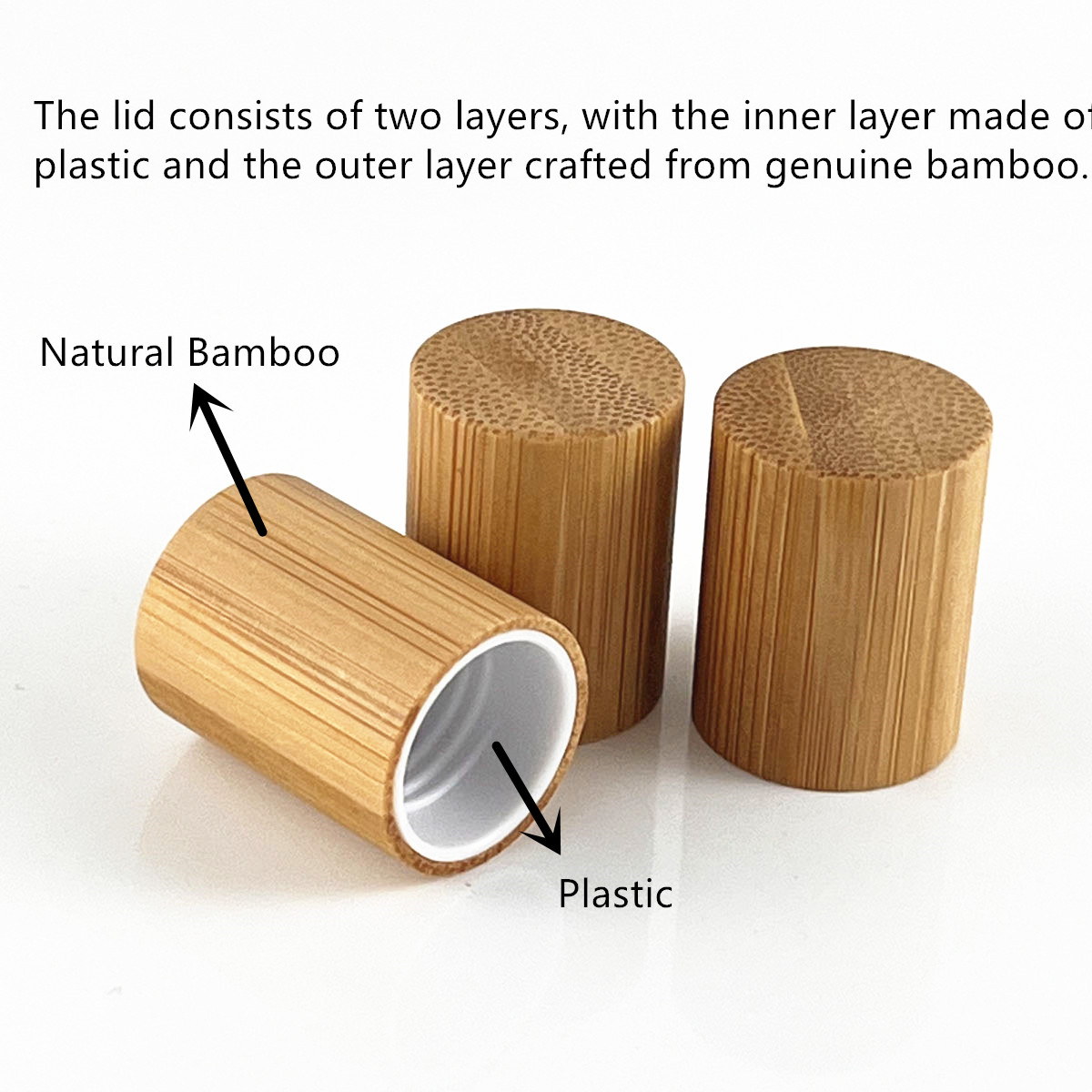 10X 100X Natural Bamboo Lid Ca - огляд і ціна Attar Oil Roll On