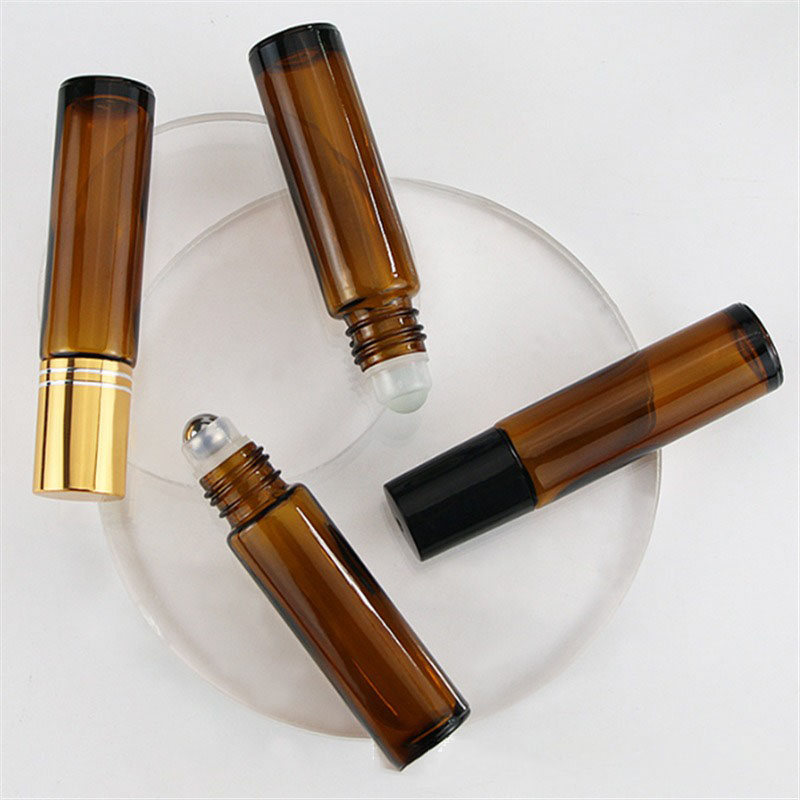 5PCS10/15ml  Amber Glass Empty - огляд і ціна Attar Oil Roll On