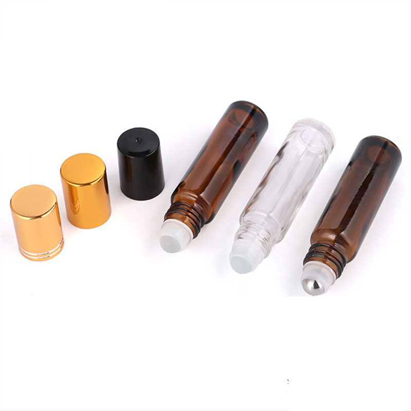 5PCS10/15ml  Amber Glass Empty - огляд і ціна Attar Oil Roll On